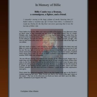 Billie Combs Fireman